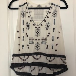 Urban Outfitters Embroidered Top